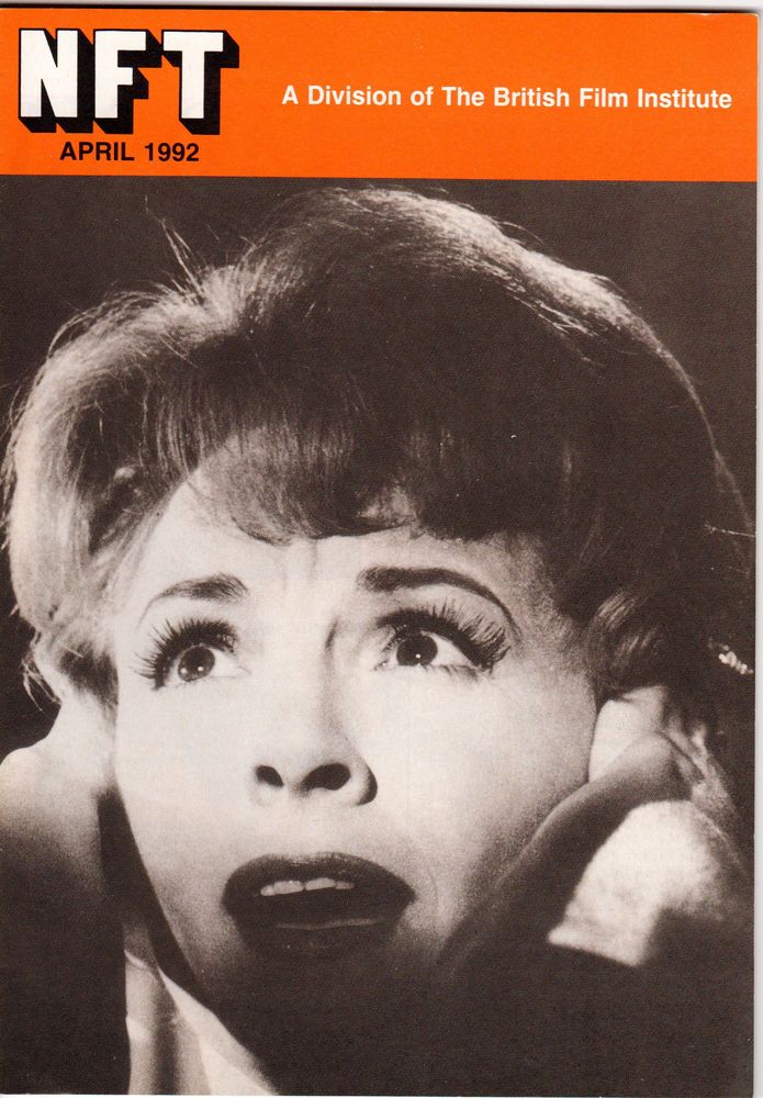 BFI SOUTHBANK GUIDE magazine side cover April 1992