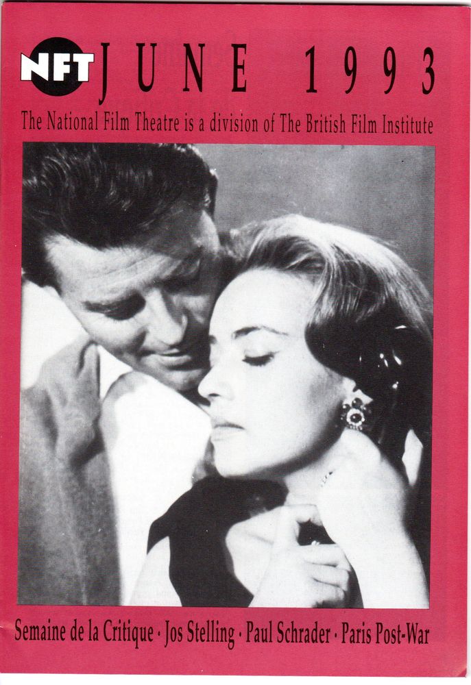 BFI SOUTHBANK GUIDE magazine side cover June 1993