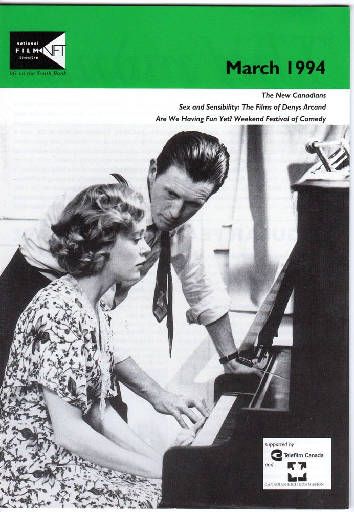 BFI SOUTHBANK GUIDE magazine side cover March 1994