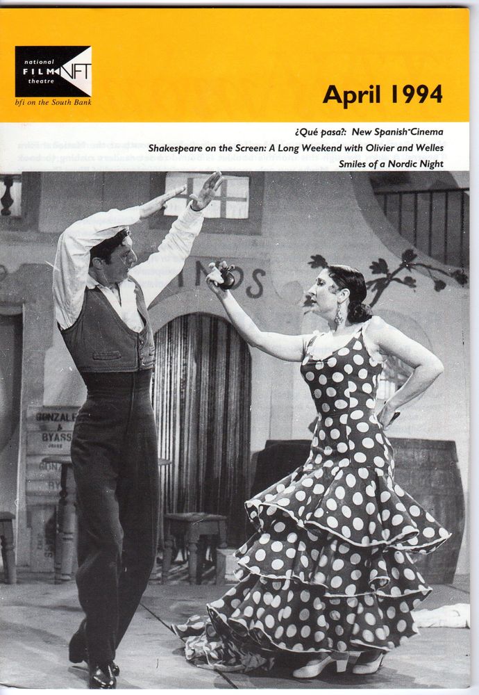 BFI SOUTHBANK GUIDE magazine side cover April 1994