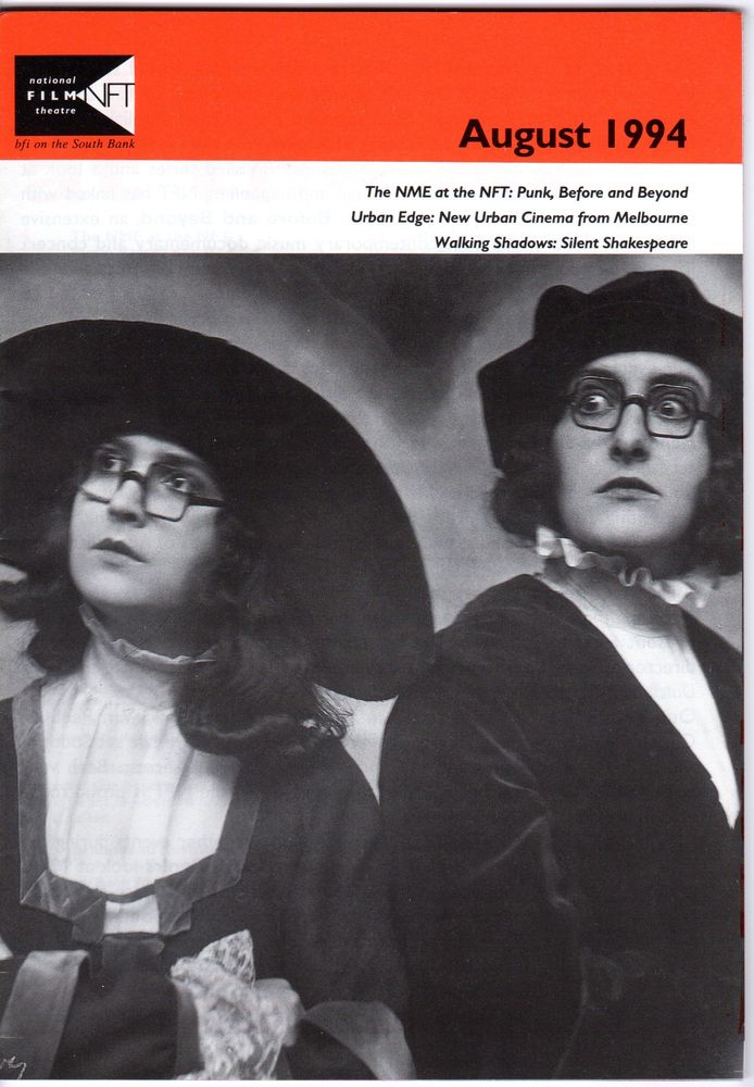 BFI SOUTHBANK GUIDE magazine side cover August 1994