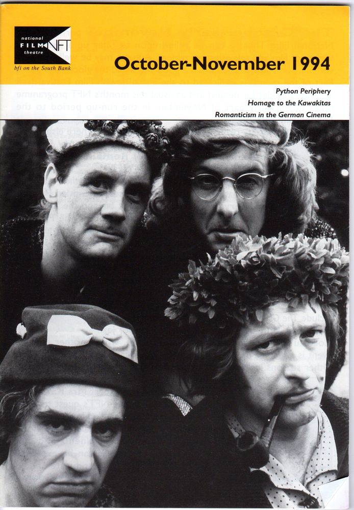 BFI SOUTHBANK GUIDE magazine side cover October/November 1994