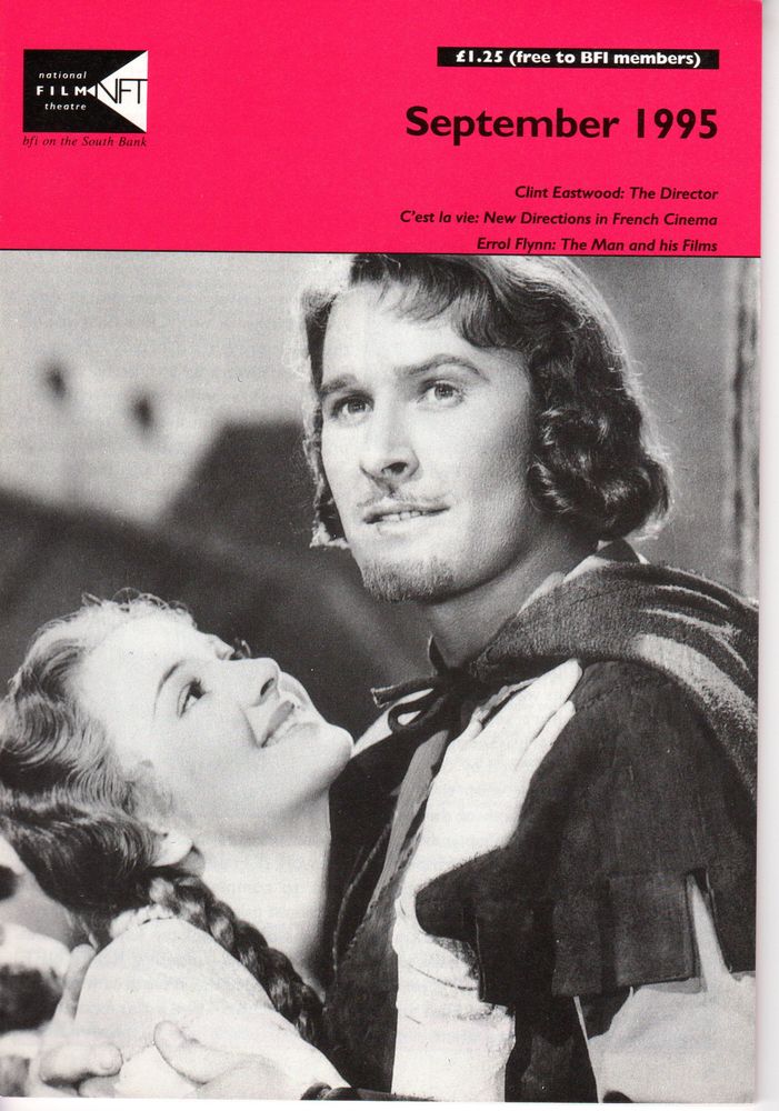 BFI SOUTHBANK GUIDE magazine side cover September 1995