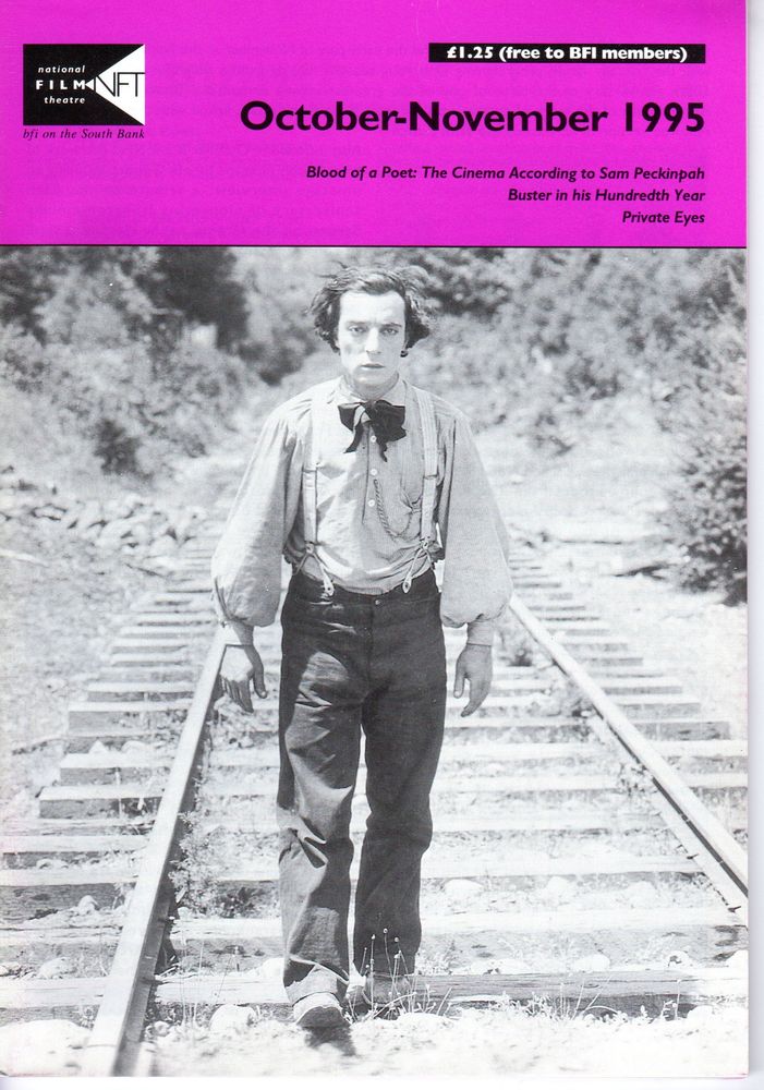 BFI SOUTHBANK GUIDE magazine side cover October/November 1995