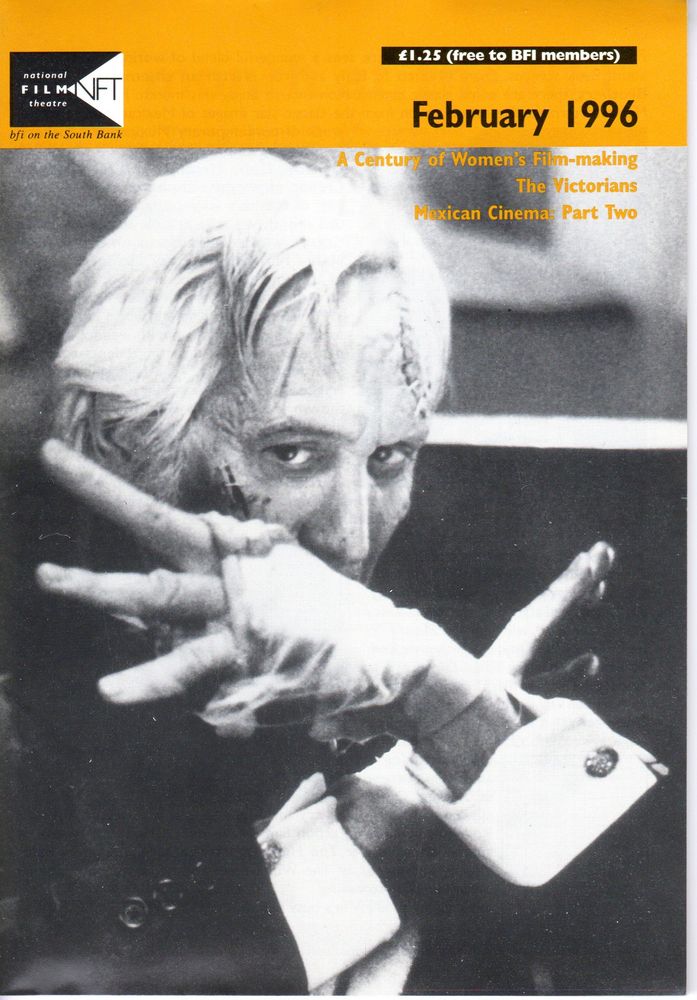 BFI SOUTHBANK GUIDE magazine side cover February 1996