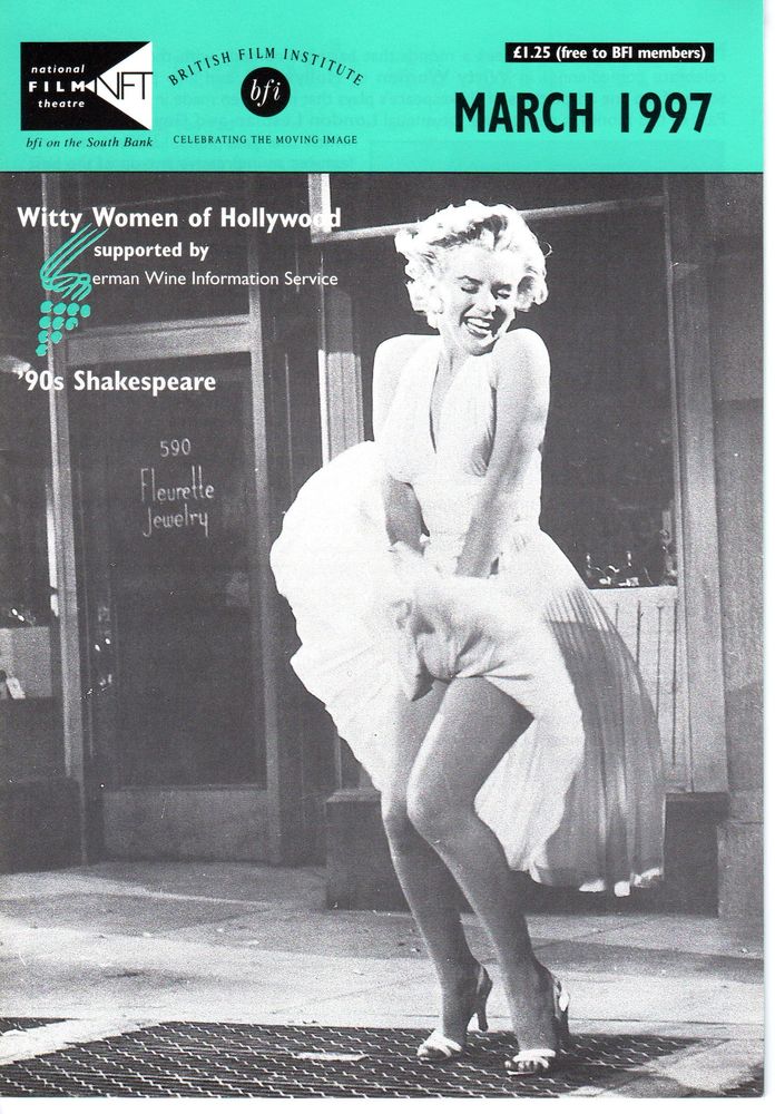 BFI SOUTHBANK GUIDE magazine side cover March 1997