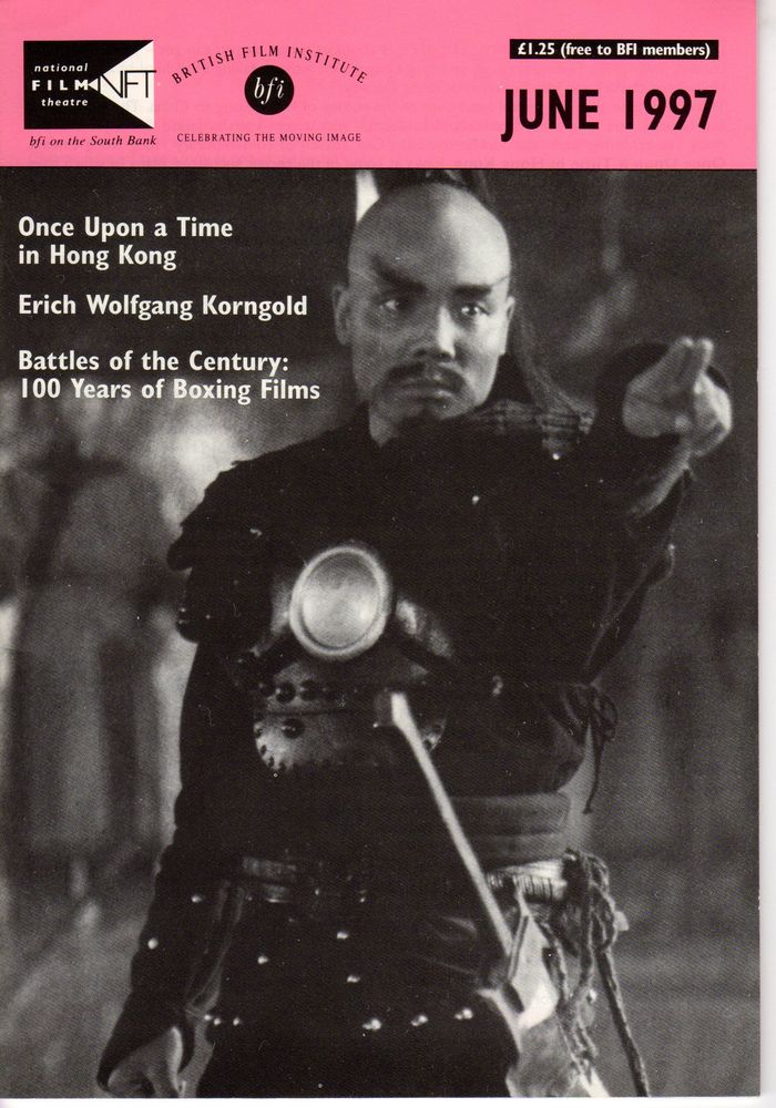 BFI SOUTHBANK GUIDE magazine side cover June 1997