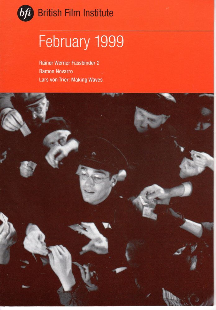 BFI SOUTHBANK GUIDE magazine side cover February 1999