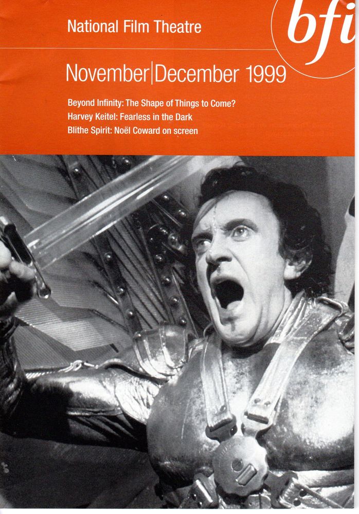 BFI SOUTHBANK GUIDE magazine side cover November/December 1999