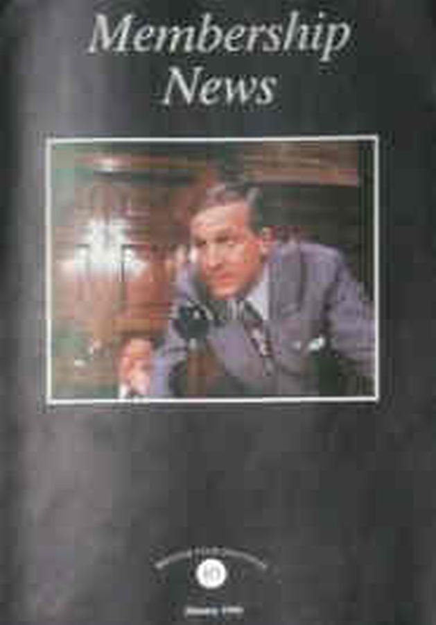 BFI MEMBERSHIP NEWS magazine side cover  January 1990