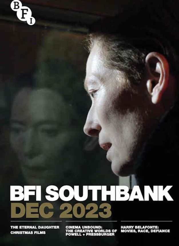 BFI SOUTHBANK GUIDE magazine side cover  December 2023