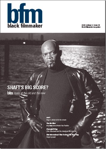 BLACK FILM MAKER (BFM) magazine side cover  Vol 3 #10 December 2000