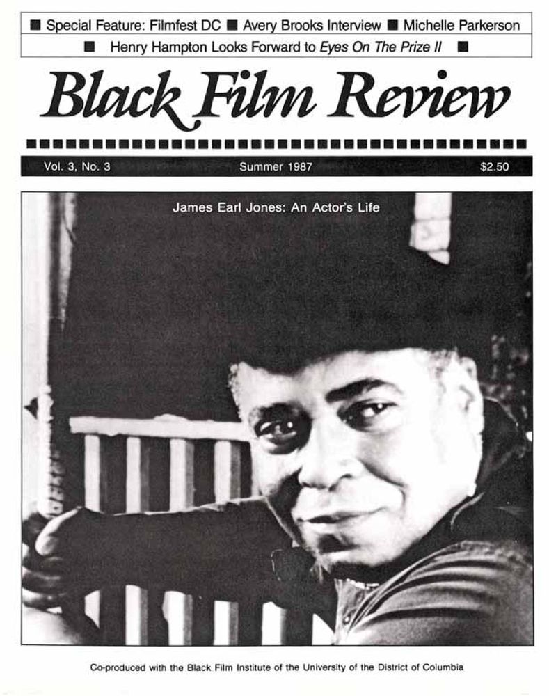 BLACK FILM REVIEW magazine side cover  Vol 3 # 3 Summer 1987