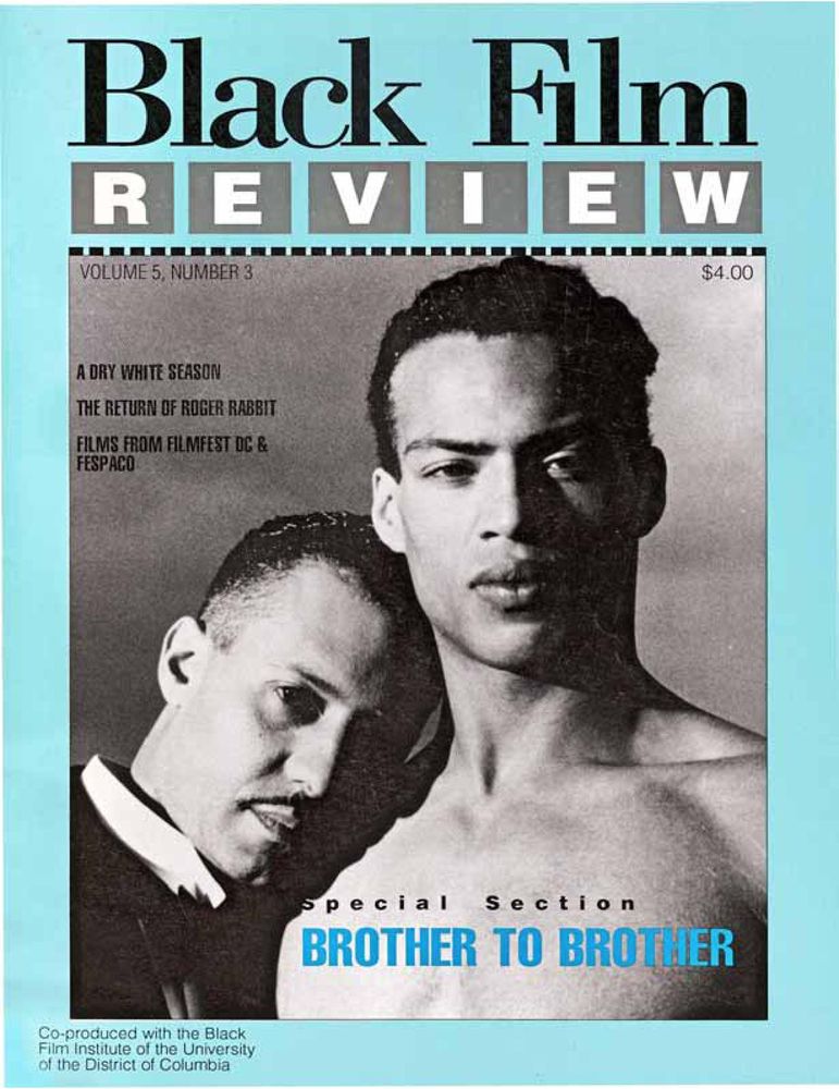 BLACK FILM REVIEW magazine side cover  Vol 5 # 3 Summer 1989