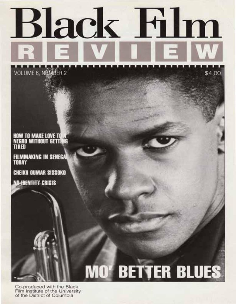 BLACK FILM REVIEW magazine side cover  Vol 6 # 2  