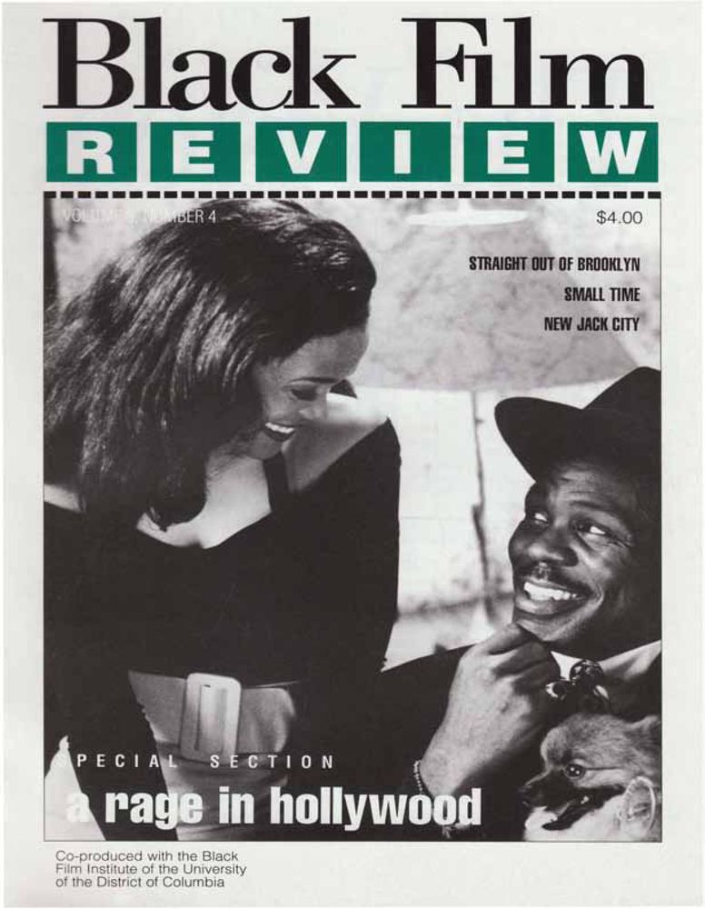 BLACK FILM REVIEW magazine side cover  Vol 6 # 4  