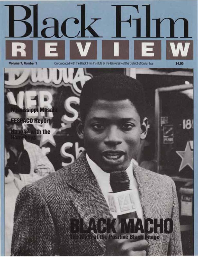 BLACK FILM REVIEW magazine side cover  Vol 7 # 1  