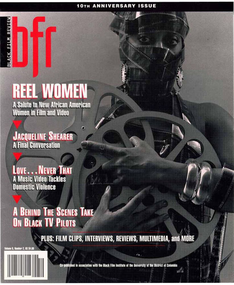 BLACK FILM REVIEW magazine side cover  Vol 8 # 2  