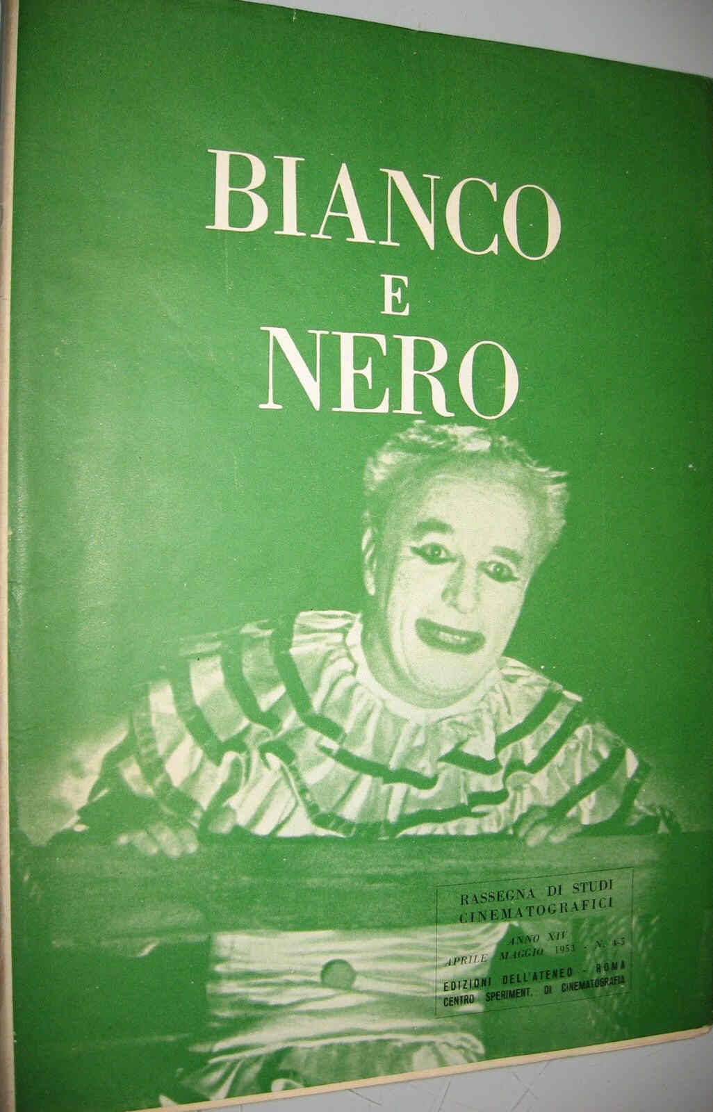 BIANCO E NERO magazine side cover Issue 4-5 April/May 1953