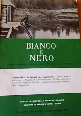 BIANCO E NERO magazine side cover May/June 1968