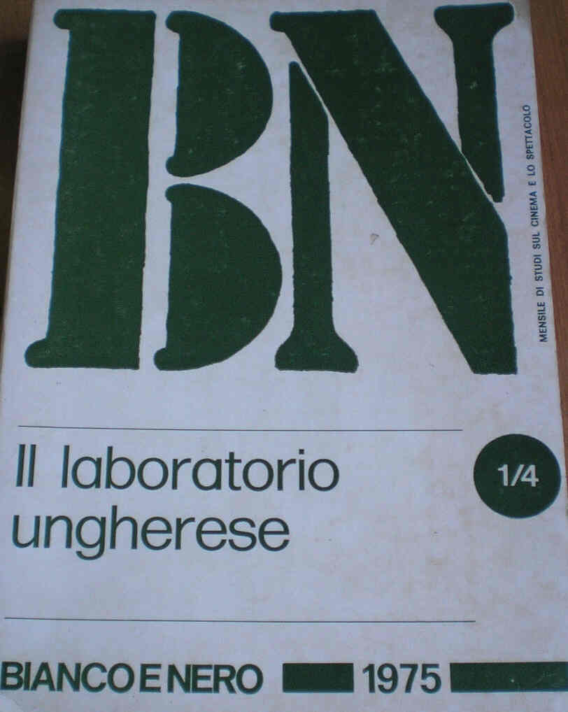 BIANCO E NERO magazine side cover January/April 1975