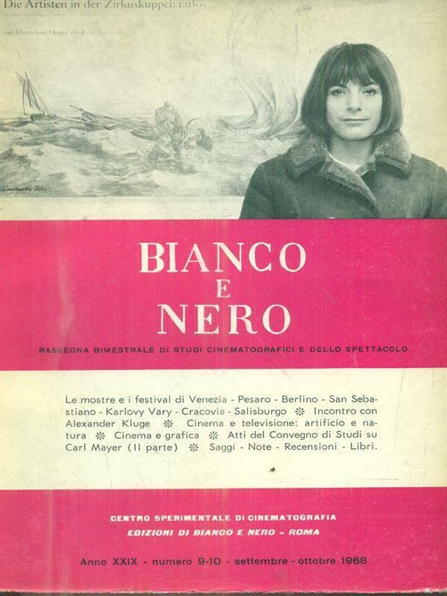 BIANCO E NERO magazine side cover September-October 1968