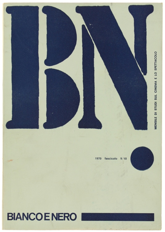BIANCO E NERO magazine side cover September/October 1970