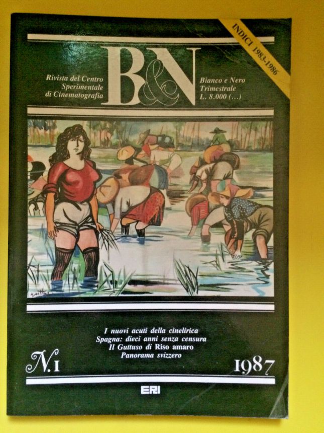 BIANCO E NERO magazine side cover Issue 1   1987
