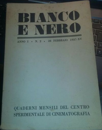 BIANCO E NERO magazine side cover Issue 2 28 February 1937