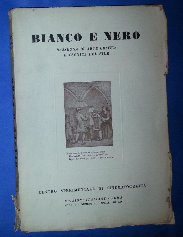 BIANCO E NERO magazine side cover April 1941