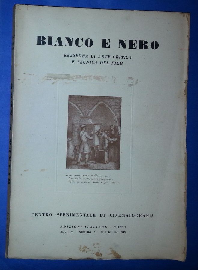 BIANCO E NERO magazine side cover July 1941