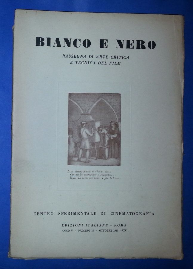 BIANCO E NERO magazine side cover October 1941