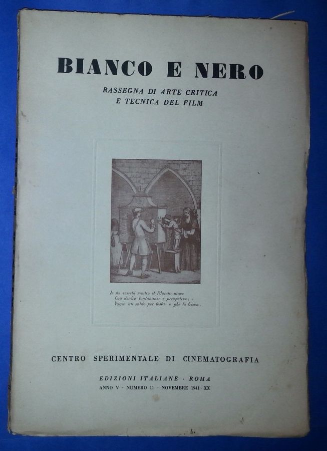 BIANCO E NERO magazine side cover November 1941