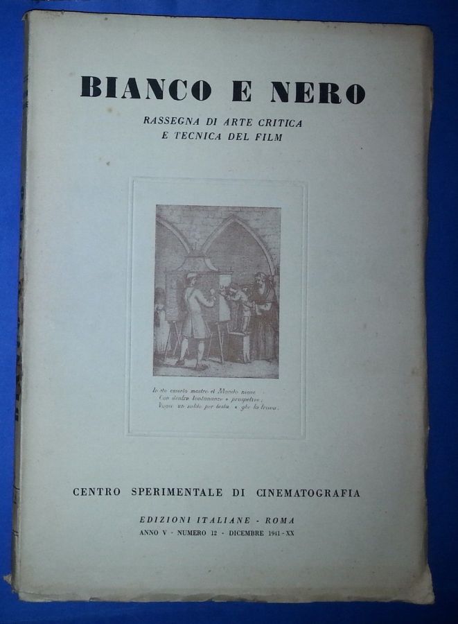BIANCO E NERO magazine side cover December 1941