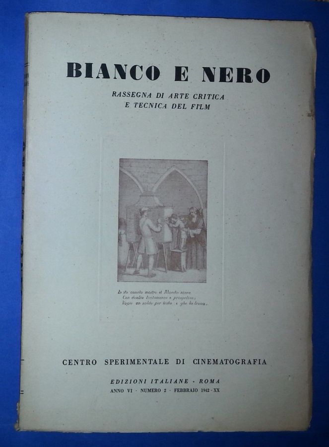 BIANCO E NERO magazine side cover February 1942