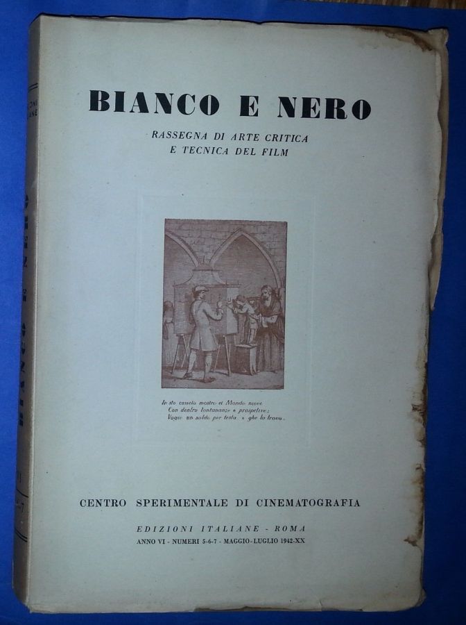 BIANCO E NERO magazine side cover May/July 1942