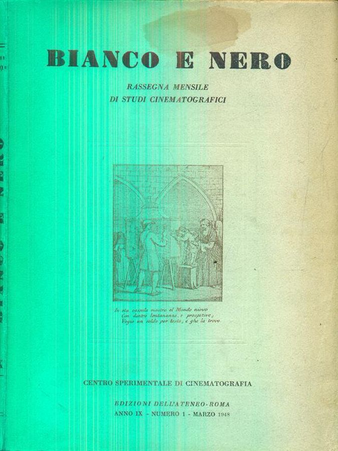 BIANCO E NERO magazine side cover March 1948