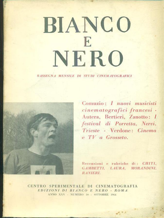 BIANCO E NERO magazine side cover October 1964