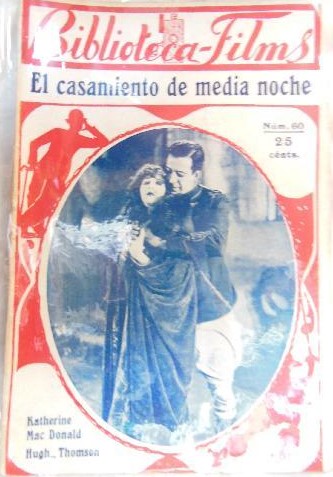 BIBLIOTECA FILMS magazine side cover Issue 60   1924