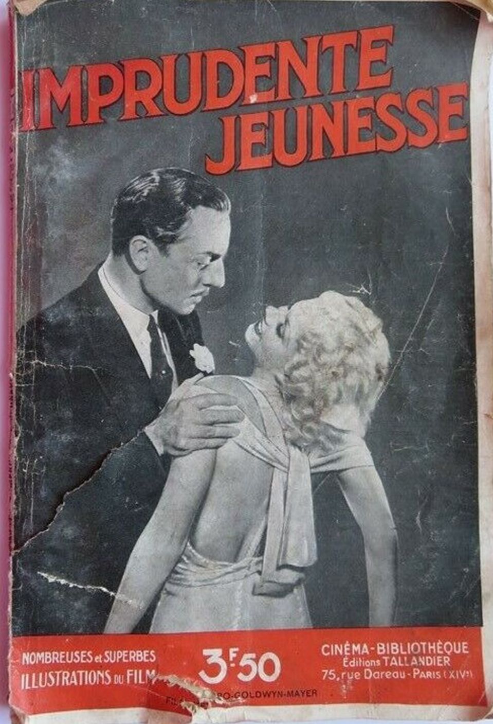 CINEMA-BIBLIOTHEQUE magazine side cover Issue 713  1935