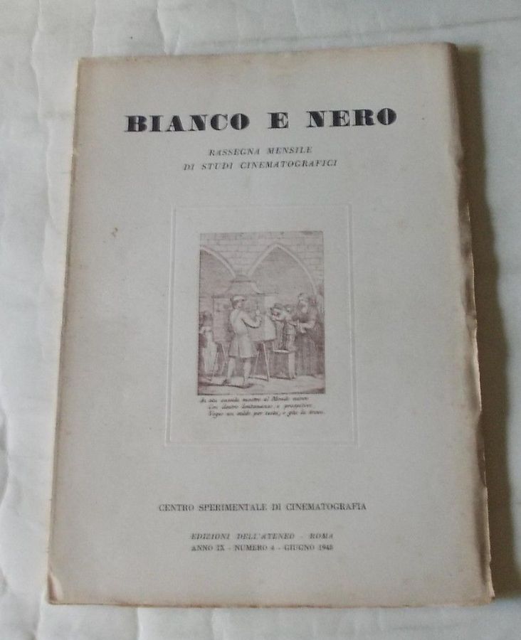 BIANCO E NERO magazine side cover June 1948