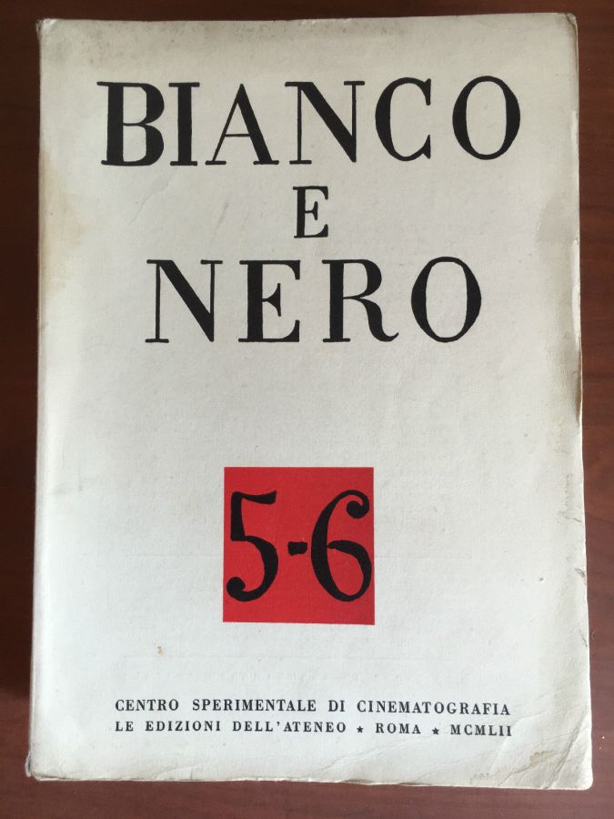 BIANCO E NERO magazine side cover May/June 1952