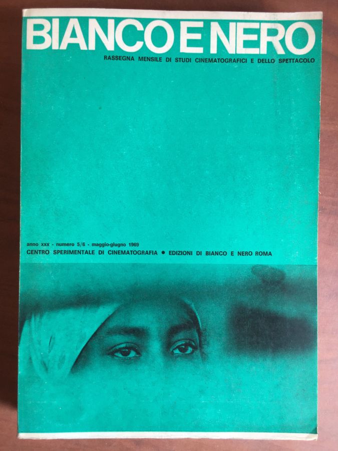 BIANCO E NERO magazine side cover May/June 1969