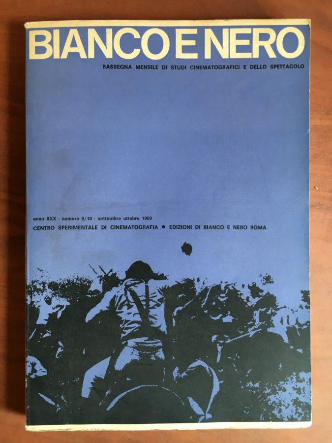 BIANCO E NERO magazine side cover September/October 1969