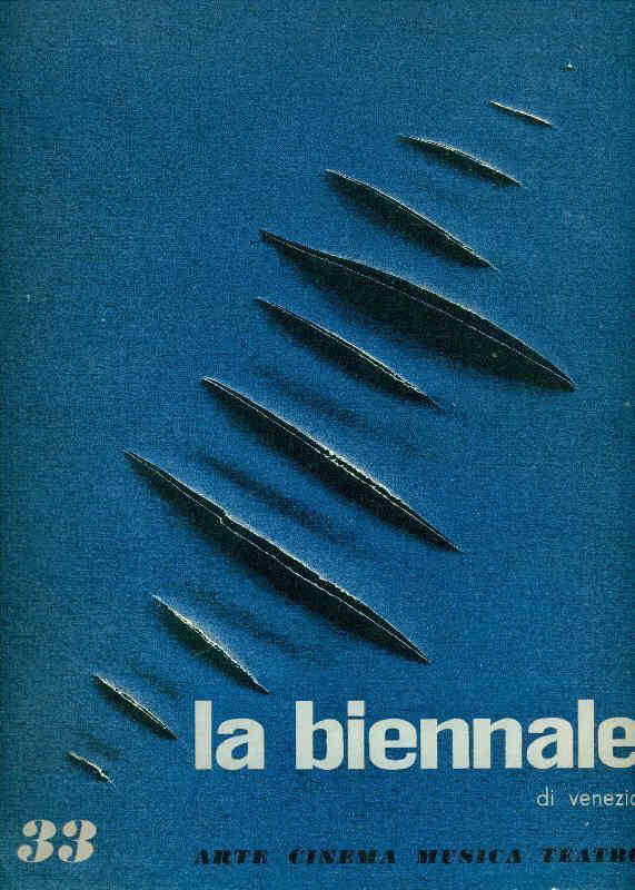 BIENNALE magazine side cover Issue 33 October/December 1958