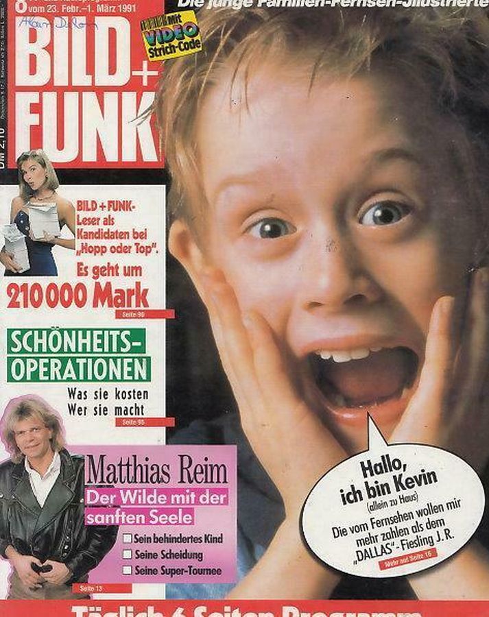 BILD UND FUNK magazine side cover Issue 8 23 February 1991
