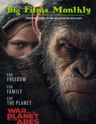 BIG FILMS MONTHLY magazine side cover  July 2017