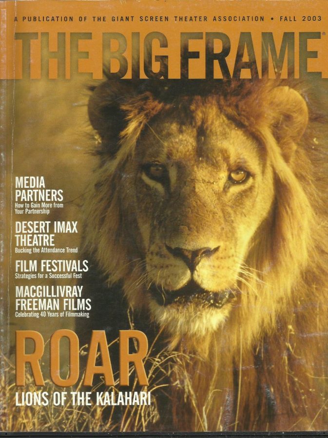 BIG FRAME magazine side cover Fall 2003