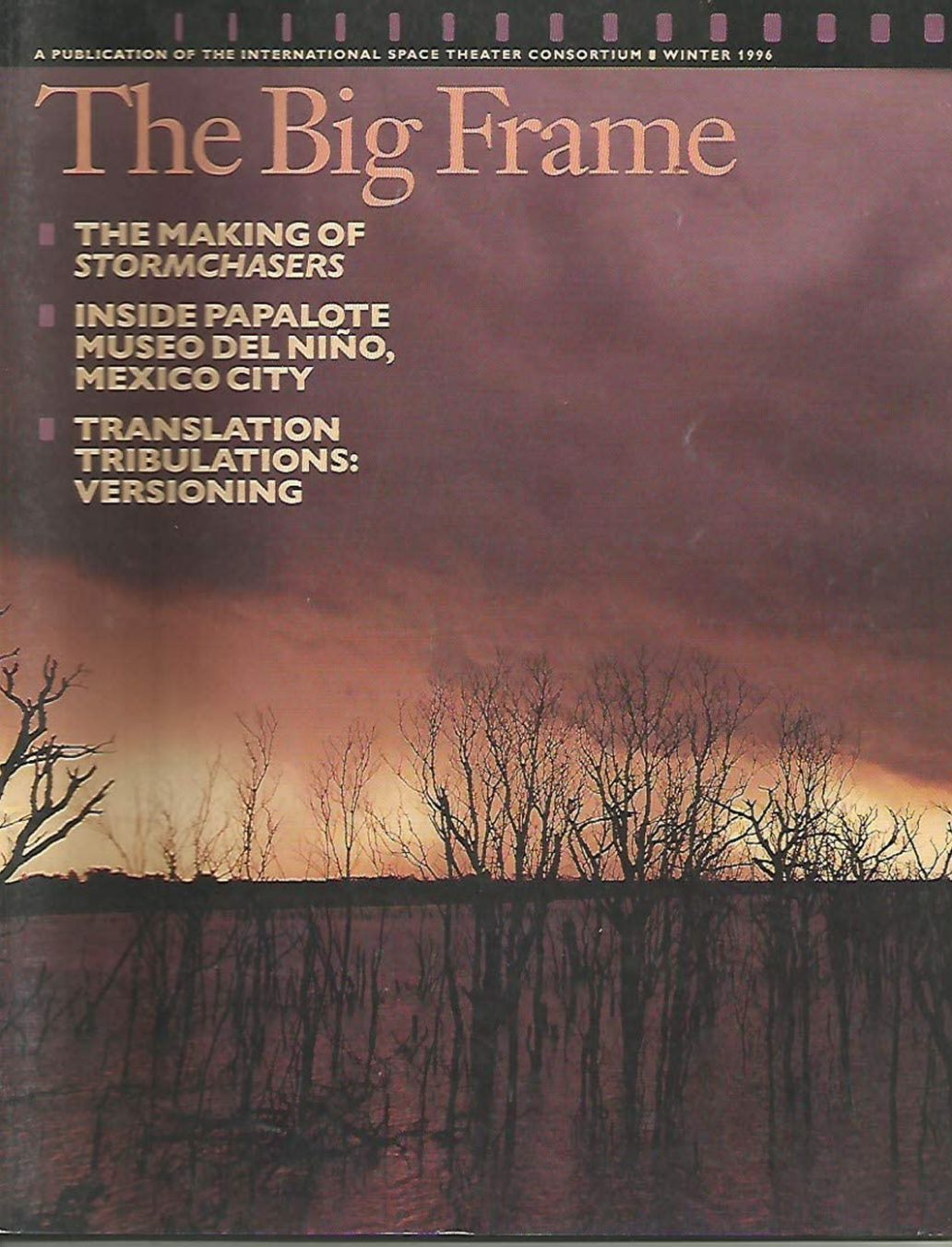 BIG FRAME magazine side cover Winter 1996