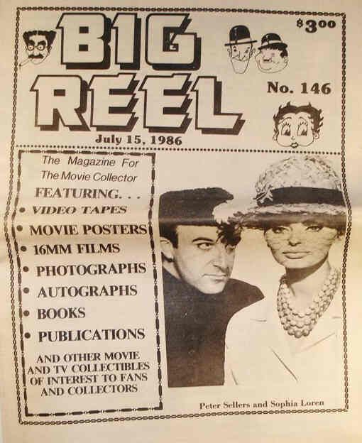BIG REEL magazine side cover Issue 146 July 1986